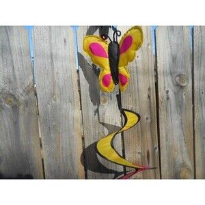 Butterfly Nylon Fabric Yard Spinner Wind Spinner Twirler Decoration